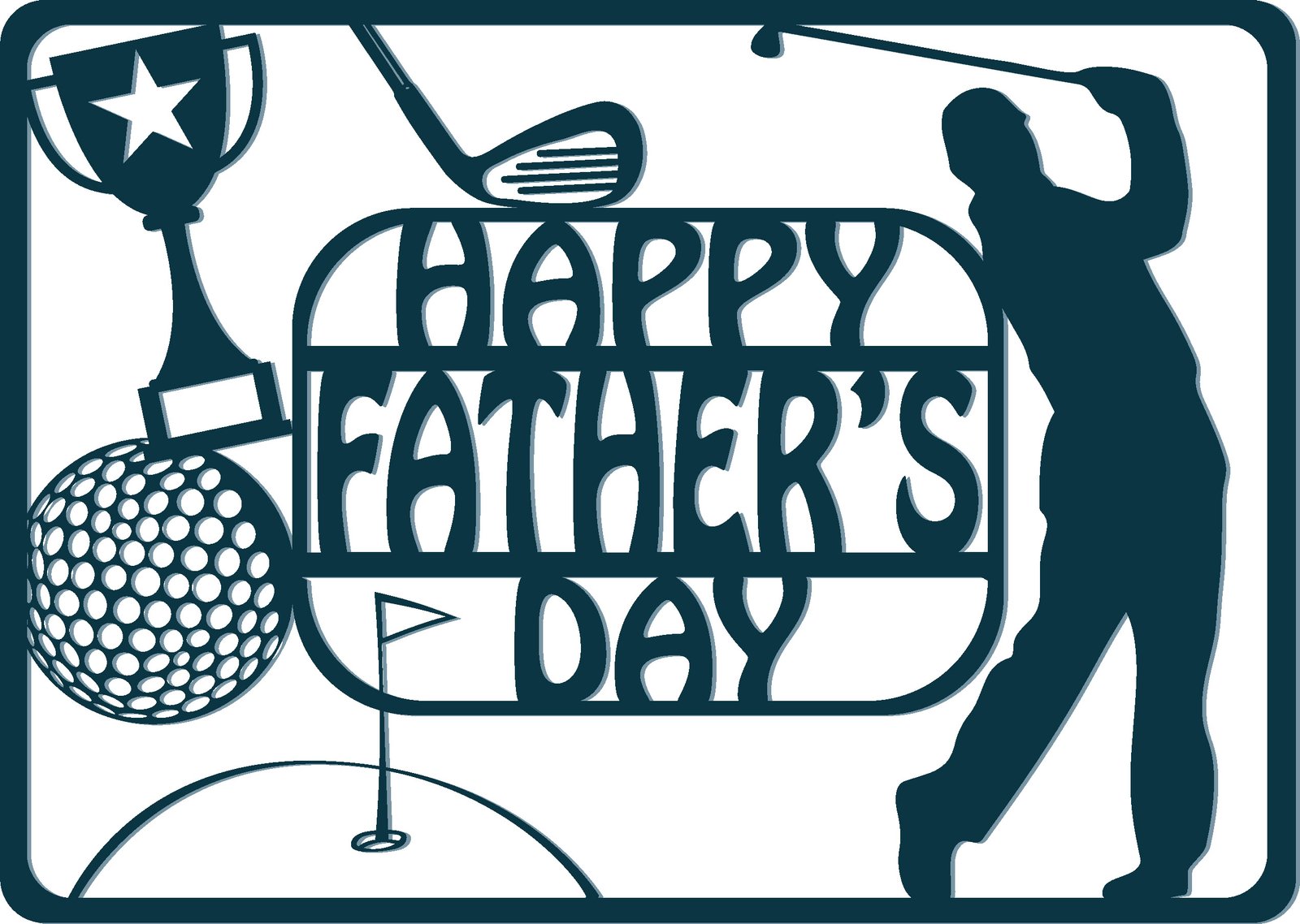 Happy fathers best sale day golf